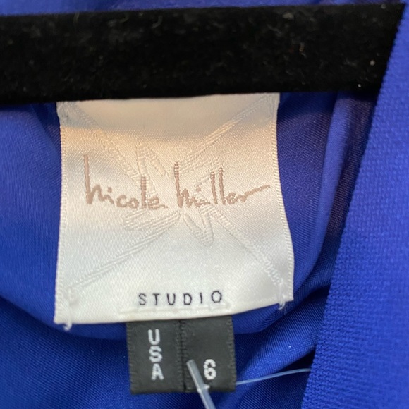 STUNNING Nicole Miller Royal Blue Super Flattering dress. Vintage. - Picture 3 of 12